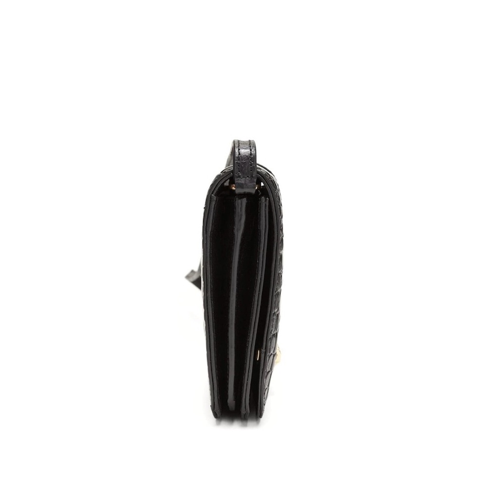 Banana Republic Black Croc-Pattern Crossbody Bag - Picture 3 of 5